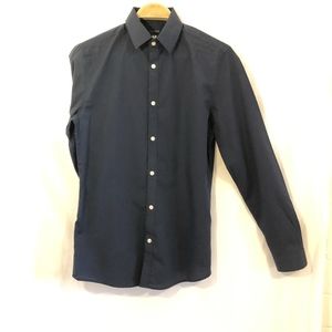 Navy Blue Button Down